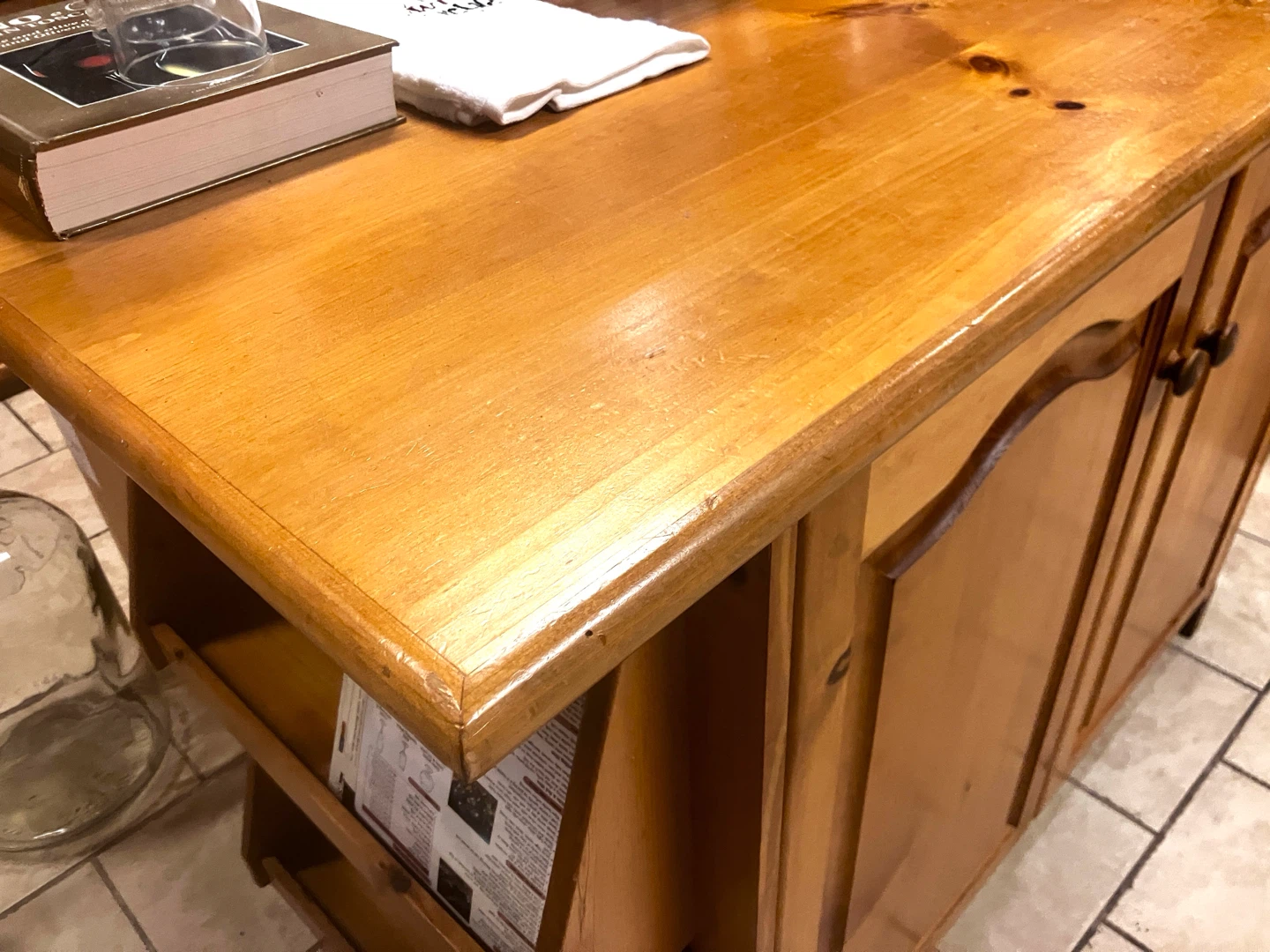 Solid Wood Kitchen Island Cabinet - photo 2