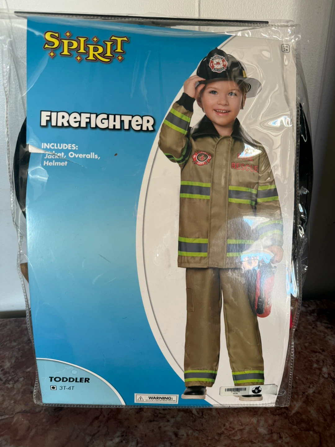 Spirit Toddler Firefighter Costume 3T-4T