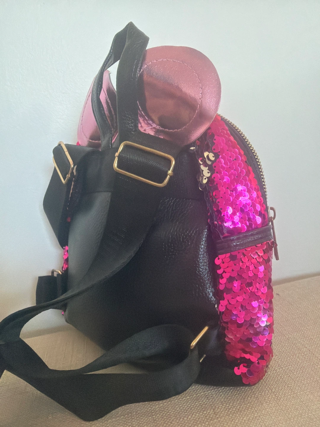 Pink Sequin Mini Backpack - photo 2