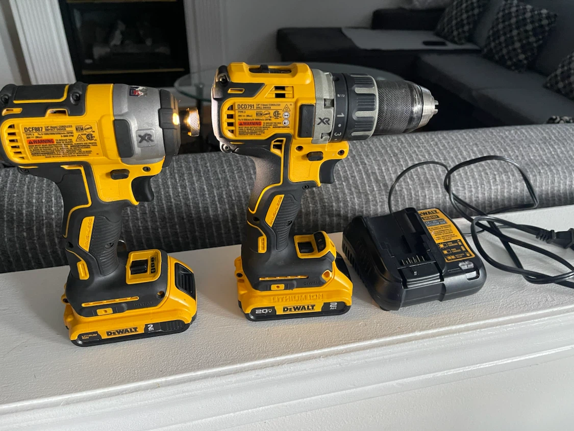 DEWALT XR Cordless Drill and Impact Driver Combo