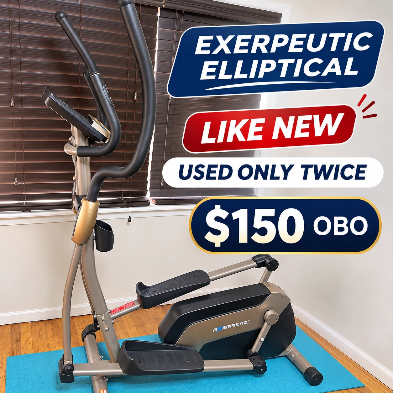 Exerpeutic Elliptical Machine