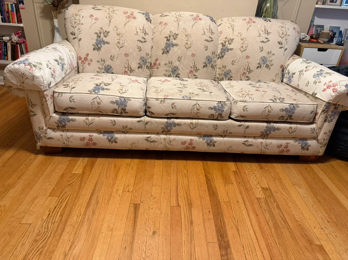 Floral Three-Seater Sofa