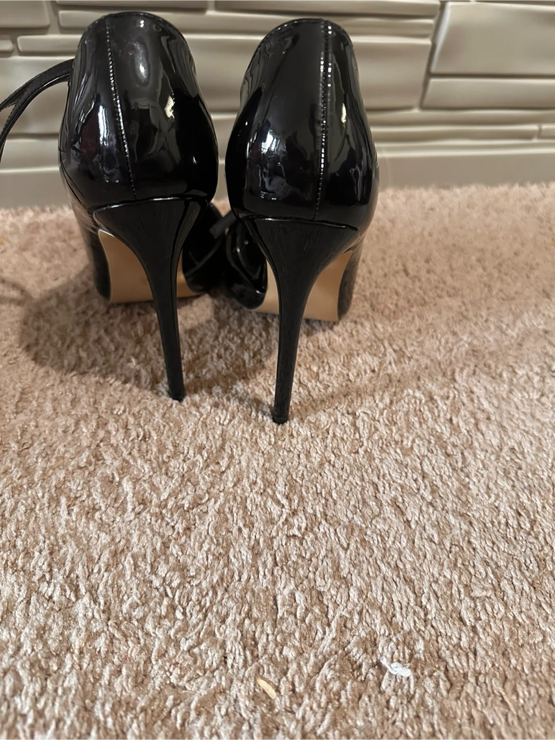 Black Patent Stiletto Heels