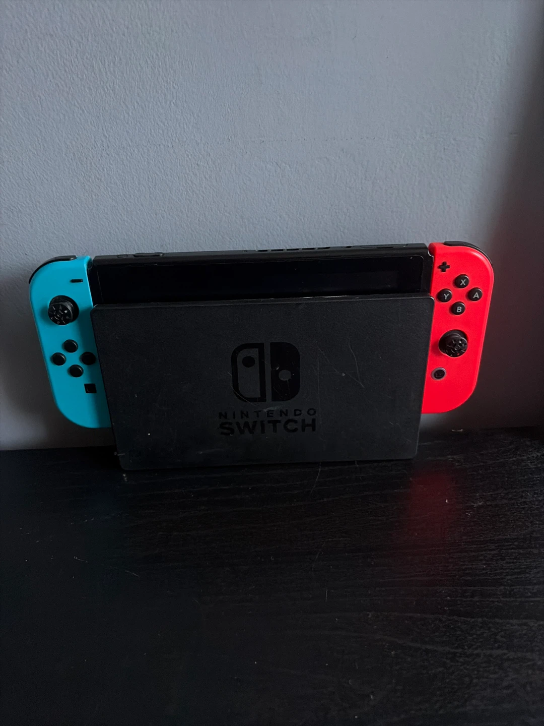 Nintendo Switch Console Neon Blue and Red