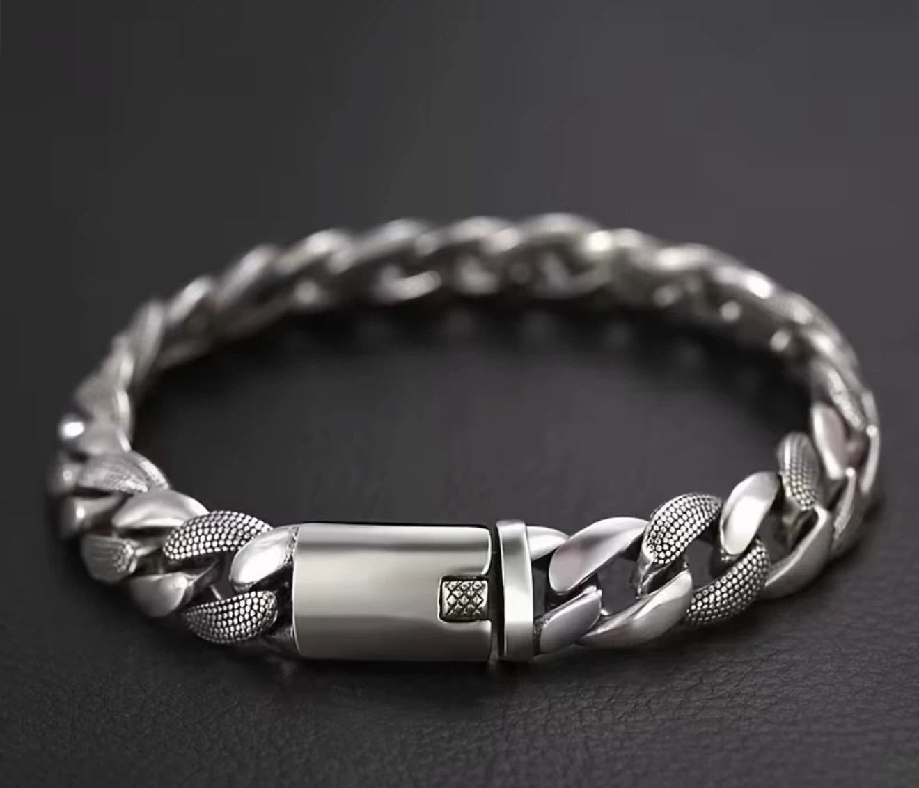 Cuban Link Style Chain Bracelet - photo 3