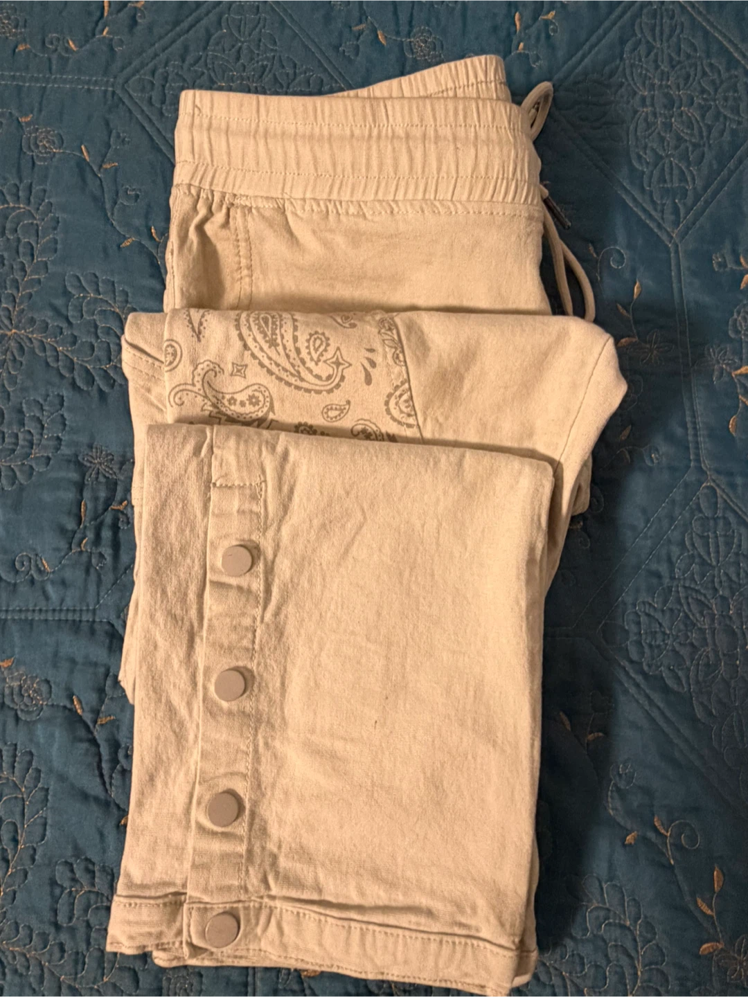 RGSTR Cream Paisley Jogger Pants - photo 4