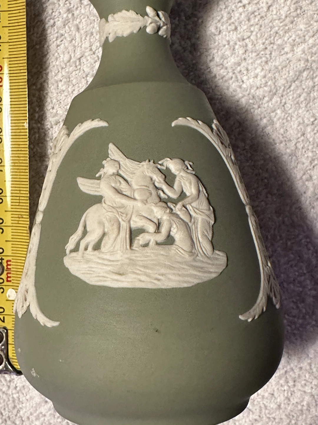 Wedgwood Sage Green Jasperware Vase - photo 3