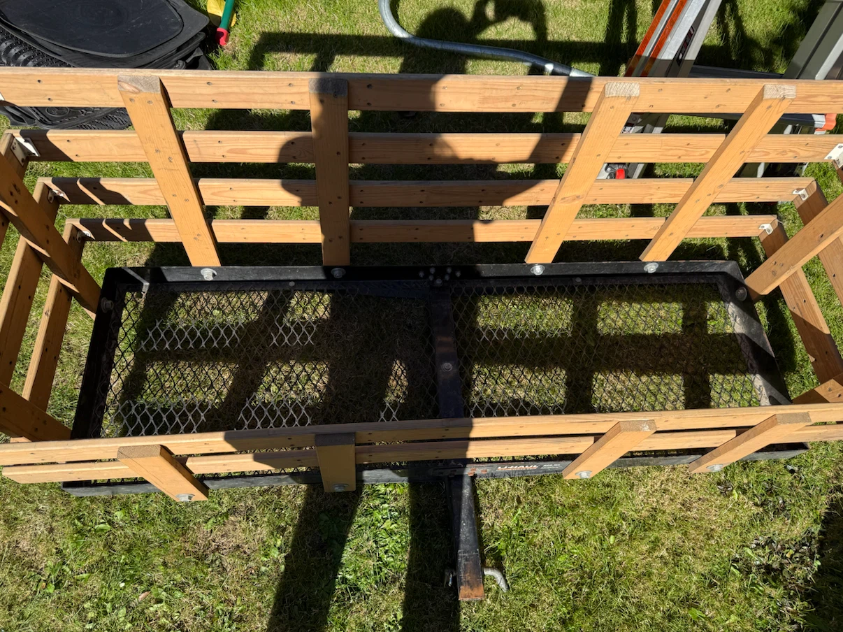 Hitch-Mounted Cargo Carrier with Built-In Sides - photo 2