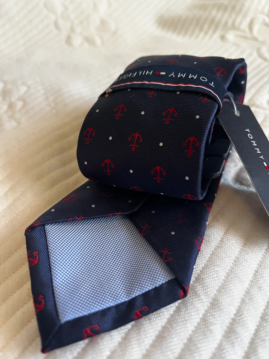 New Tommy Hilfiger Anchor Print Necktie