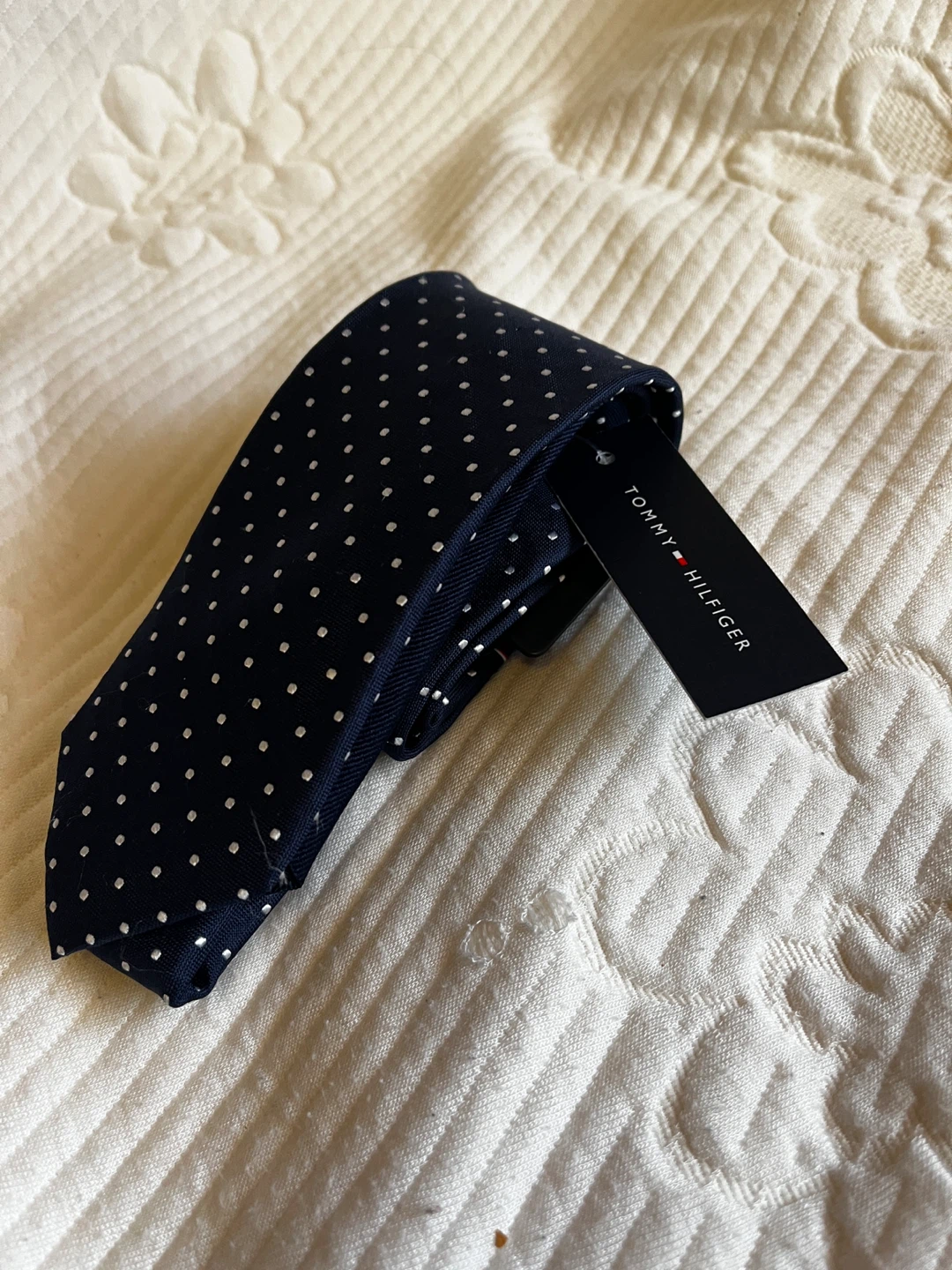 Tommy Hilfiger Navy Polka Dot Necktie - photo 3
