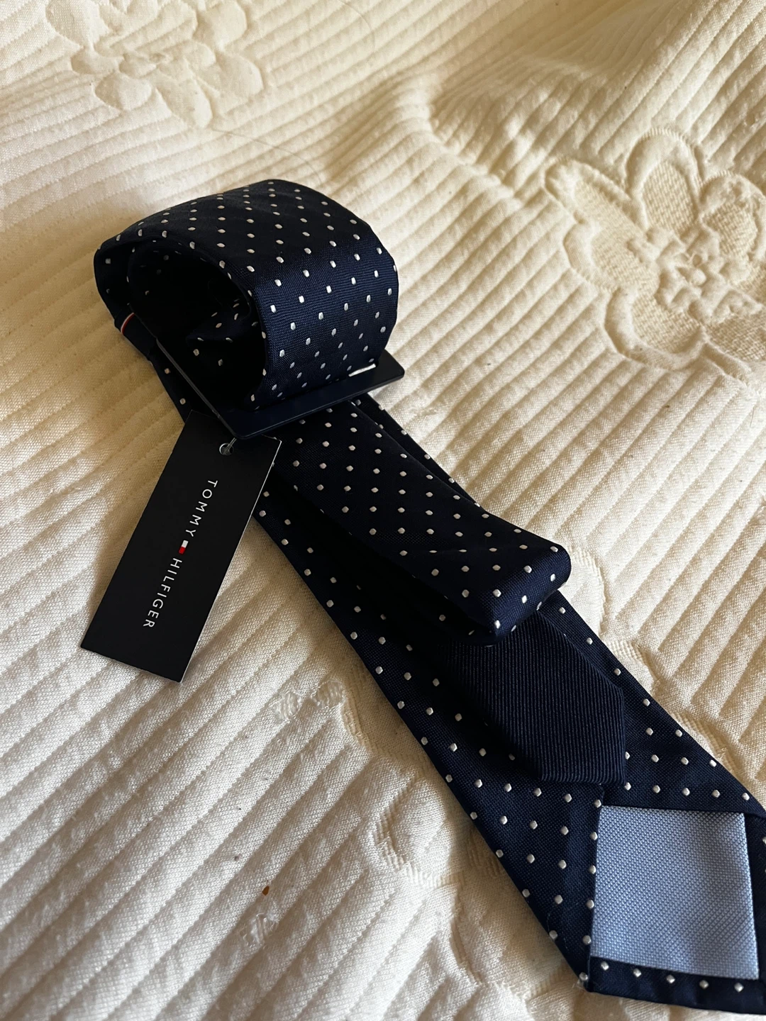 Tommy Hilfiger Navy Polka Dot Necktie - photo 5