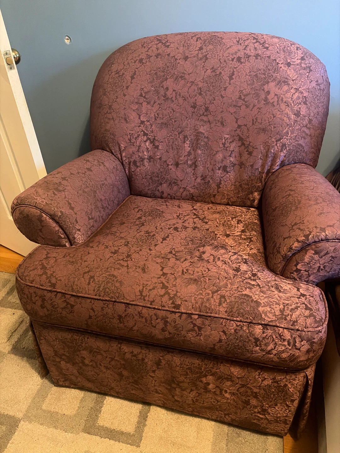 Floral Print Armchair