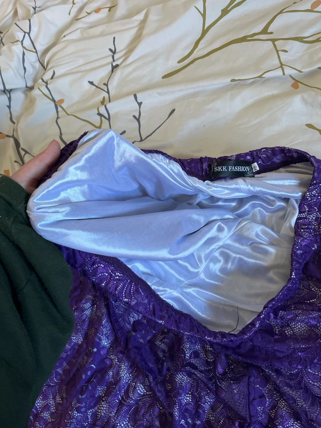 SKK Fashion Purple Lace Maxi Skirt - photo 2