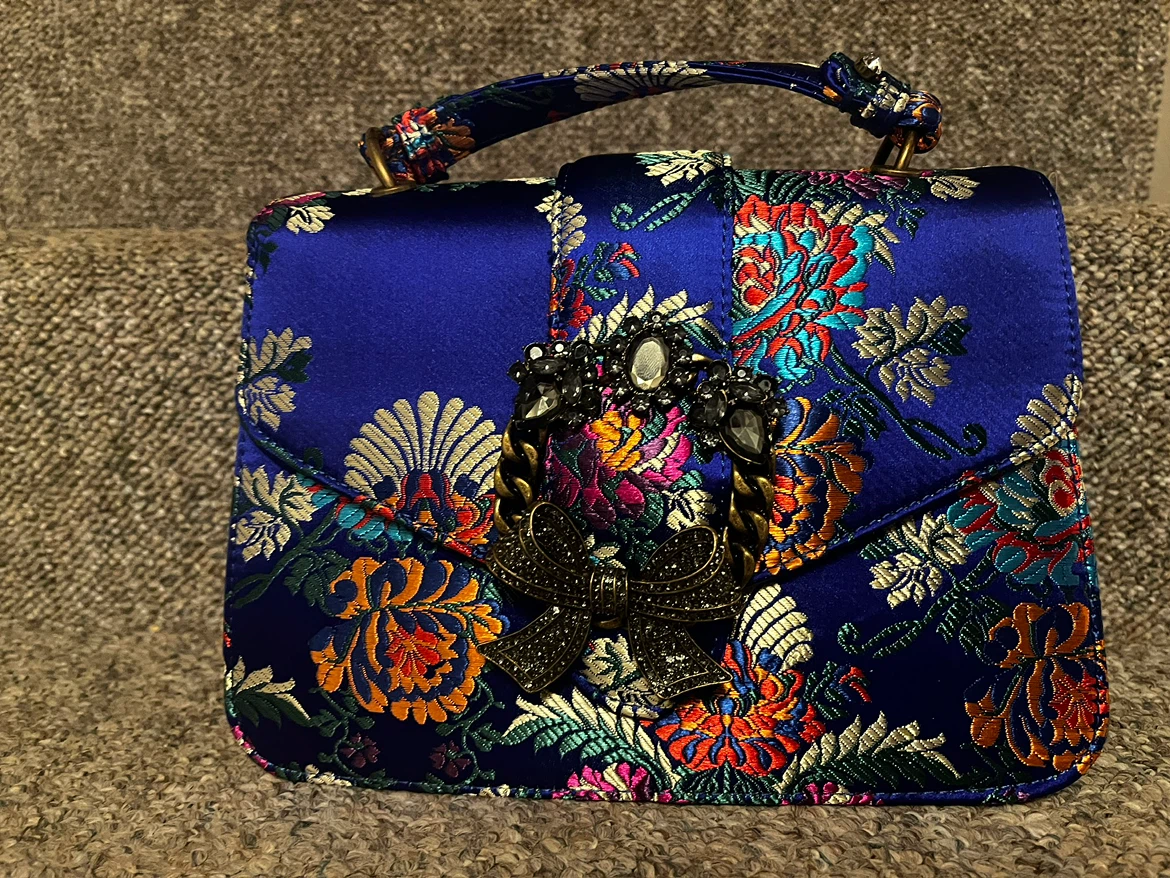 ALDO Floral Satin Handbag