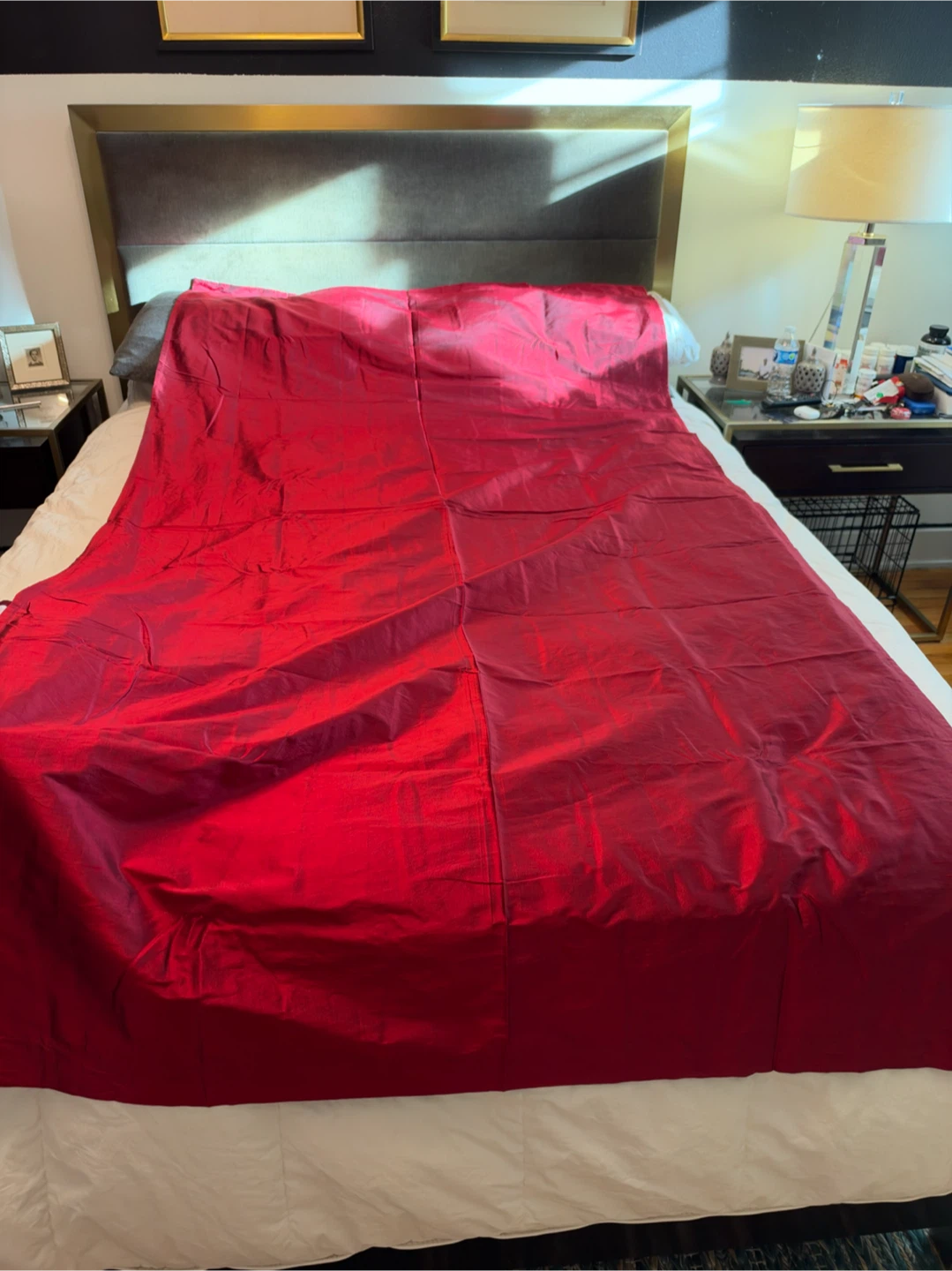 Pier 1 Imports Silk Curtain Panel Wine