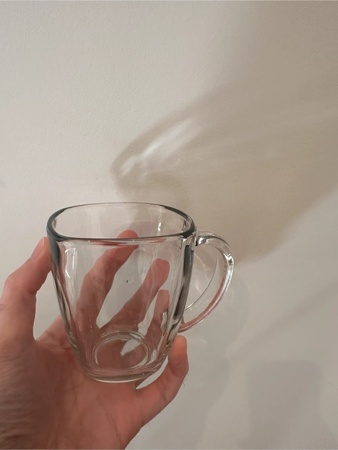 Set of 4 Clear glass mug