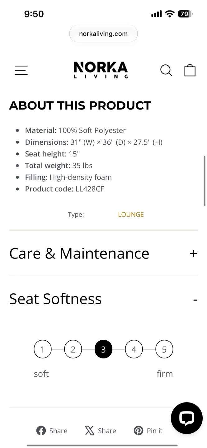 Norka Living Armless chair - photo 4