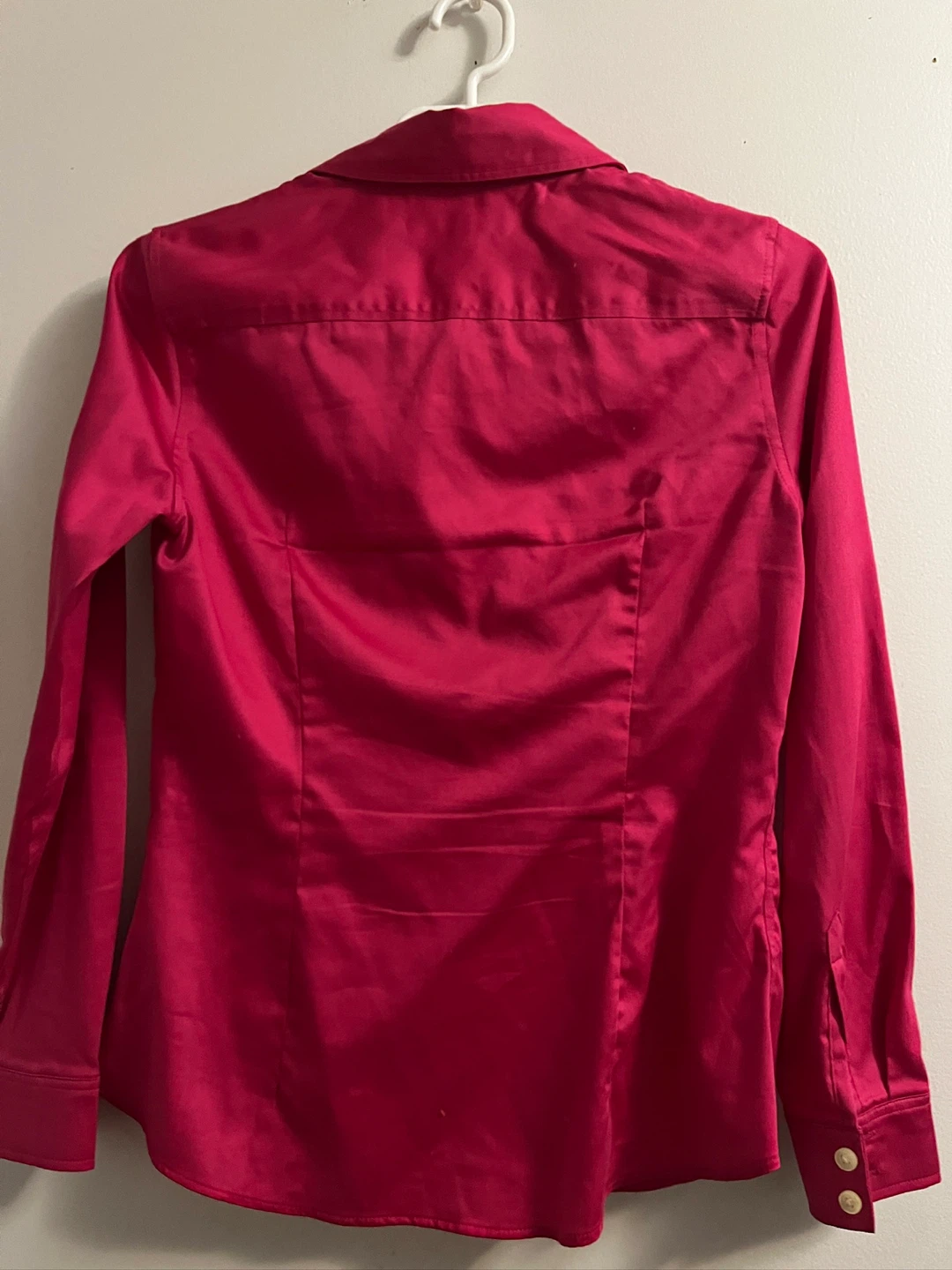 Banana Republic Non-Iron Fitted Shirt - Pink, Size 4P - photo 3