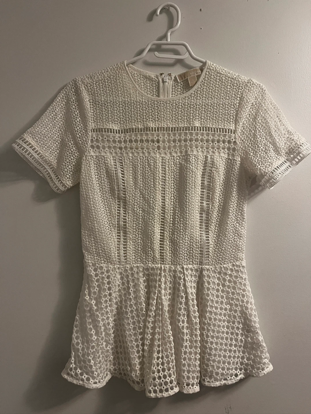 Michael Michael Kors white crochet top