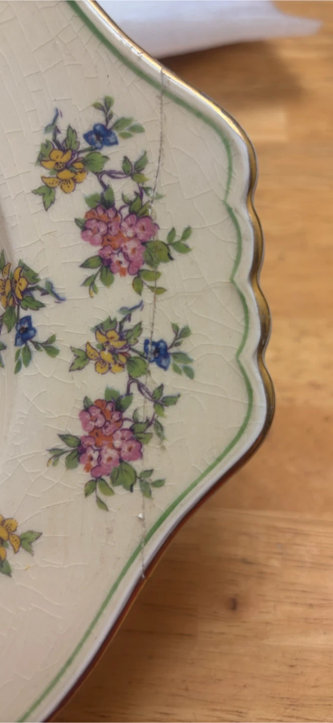 Vintage Royal Windsor Plate - Garden Scene - photo 3