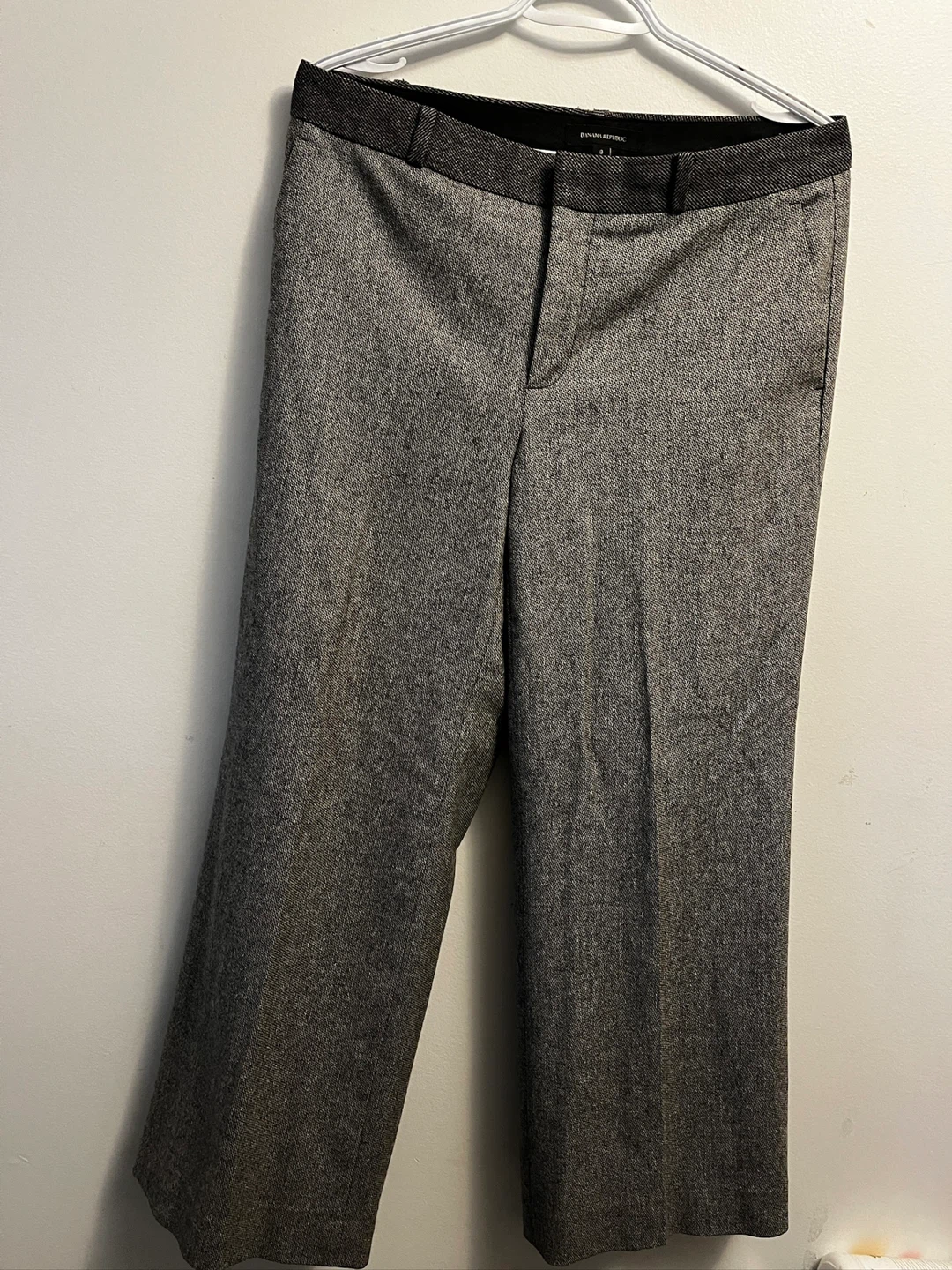 Banana Republic Flannel Tweed Trousers - Size 8 - photo 5
