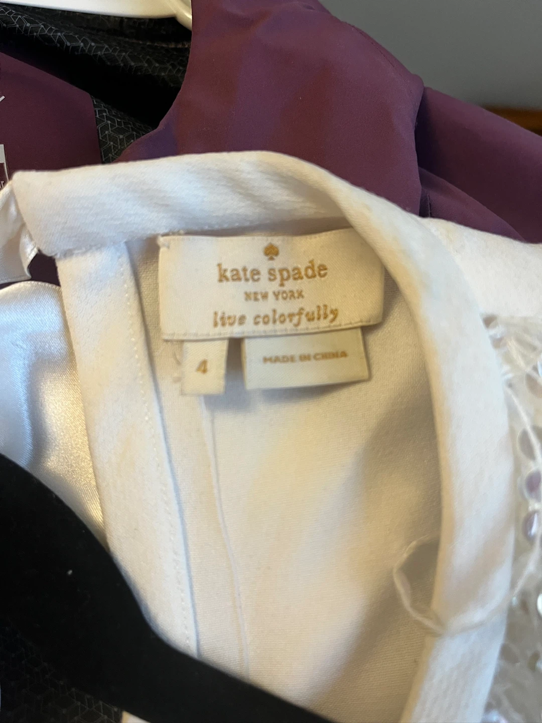 Kate Spade Corrina Top Cream Size 4 - photo 5