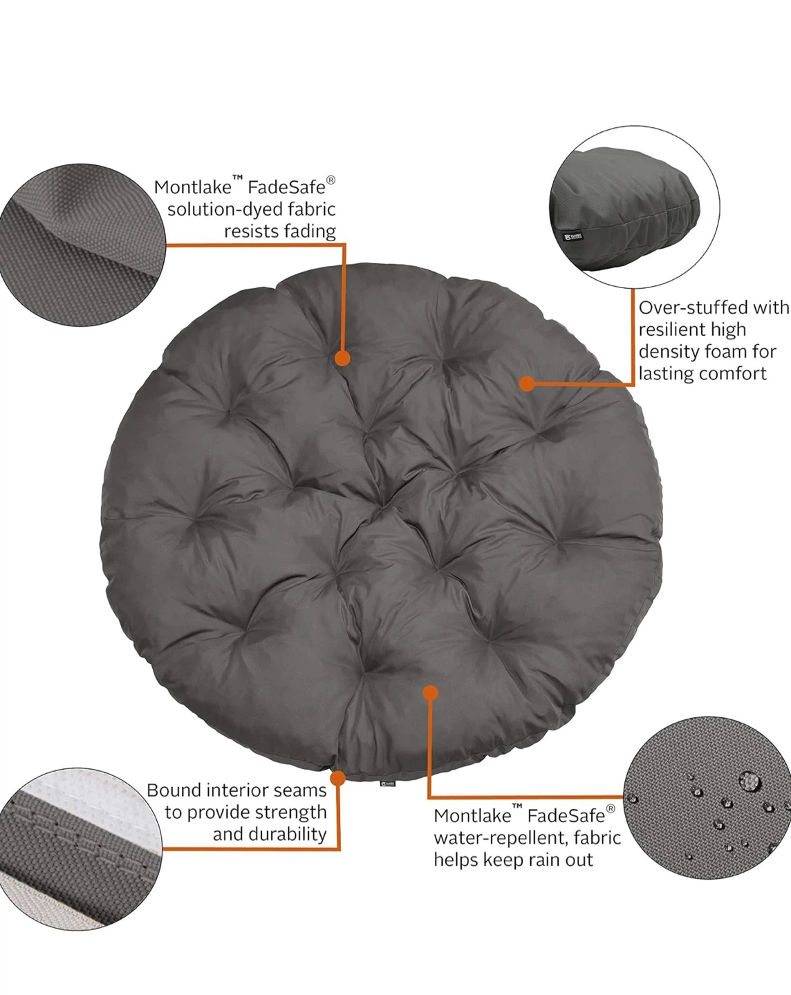 Classic Accessories Montlake Papasan Cushion - photo 4