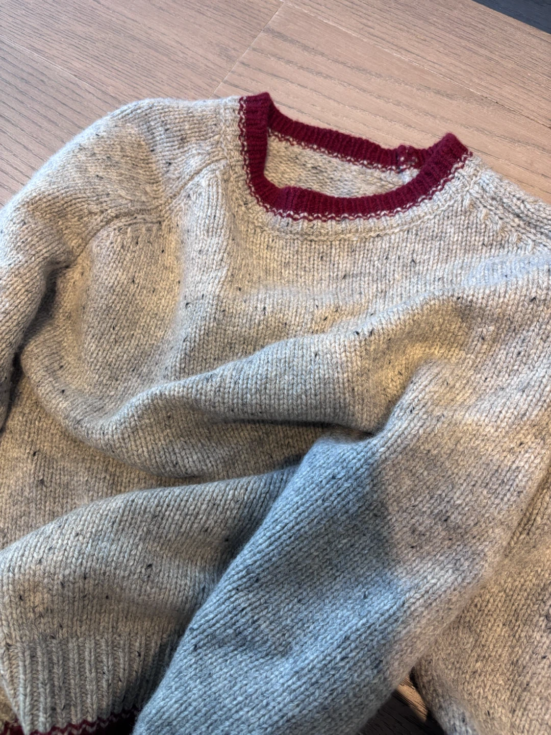 Grey Knit wool Sweater