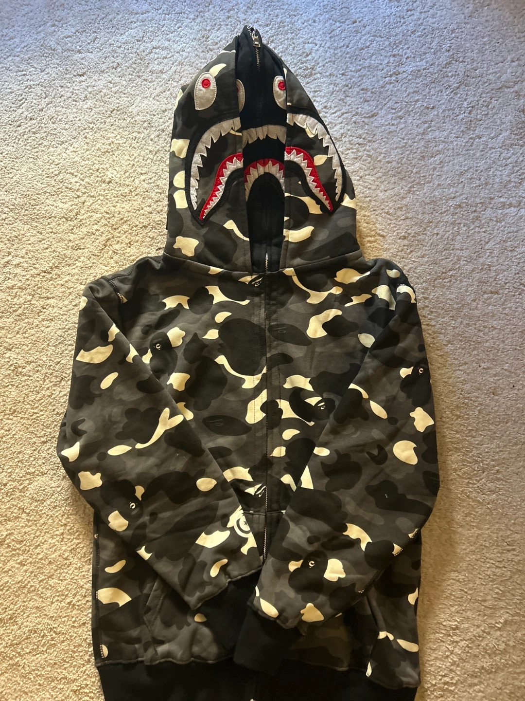 BAPE Shark Full-Zip Hoodie Camo