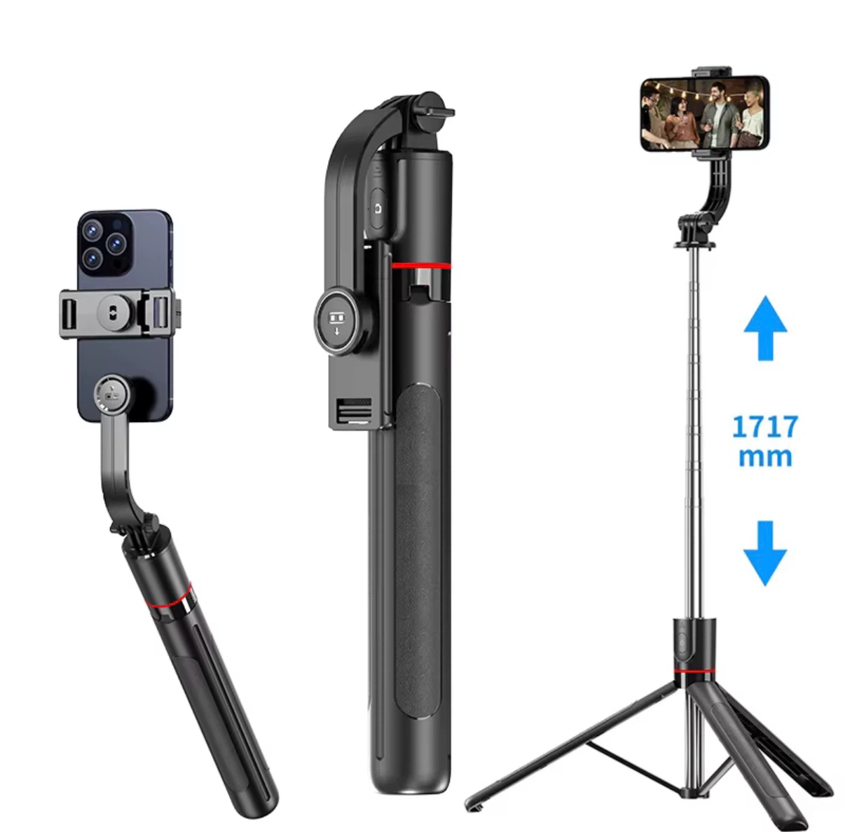 5’7” Selfie Stick Tripod with Bluetooth Remote