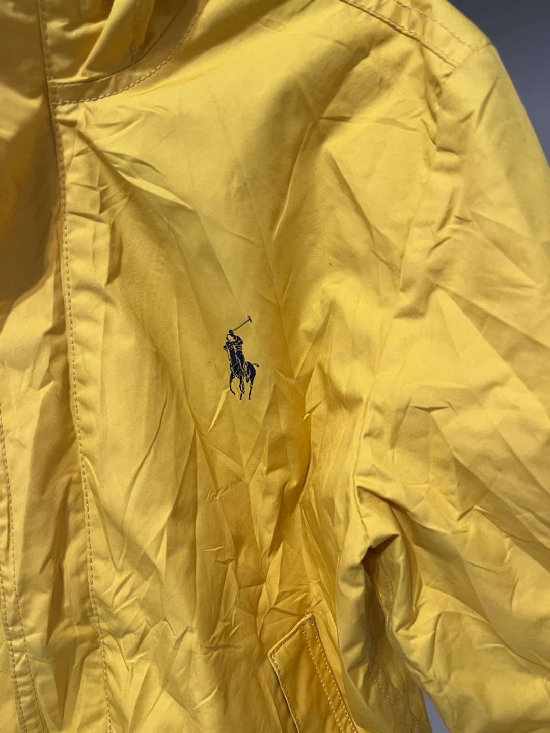 💛 Polo Ralph Lauren Boys Yellow Hooded Jacket – Size 7 - photo 2