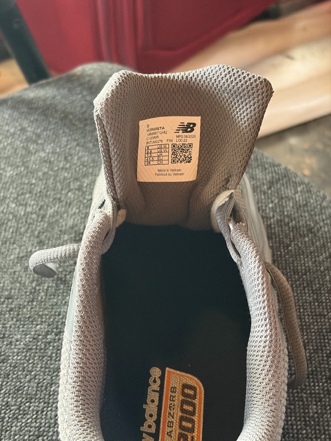 New Balance 2000 Grey Running Shoes Size 8 US Men