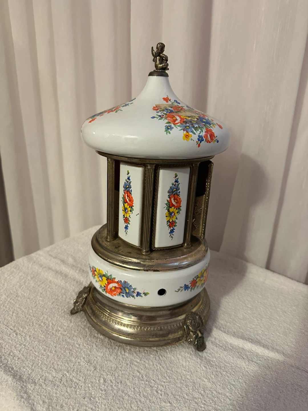Reuge Vintage Carousel Musical Jewellery Box