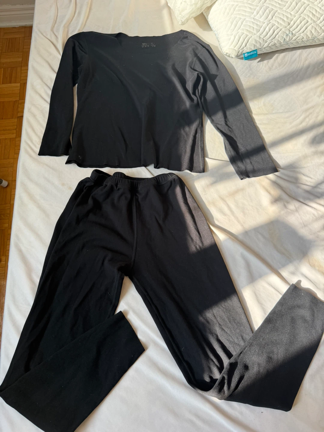 Black Thermal Long Johns Set