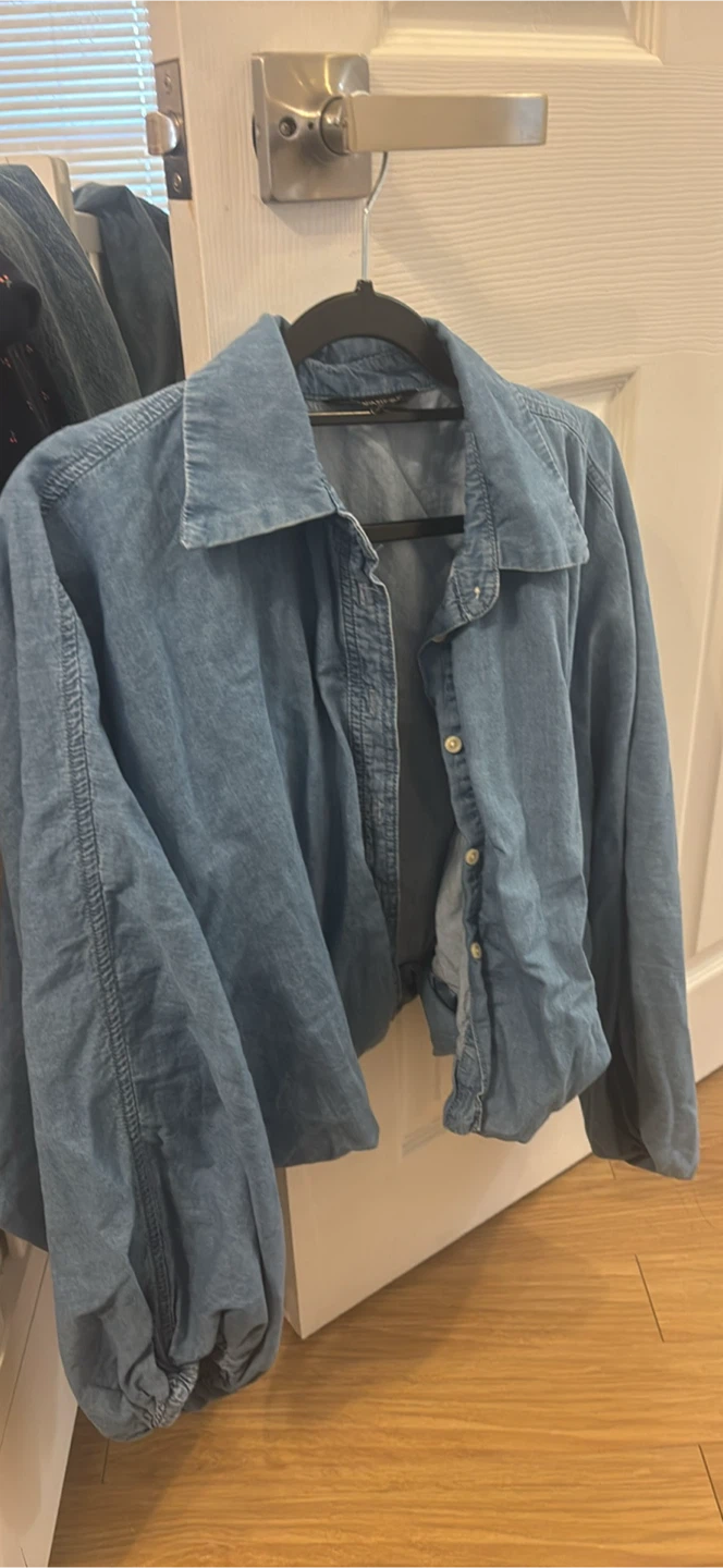 Banana republic balloon sleeve blouse
