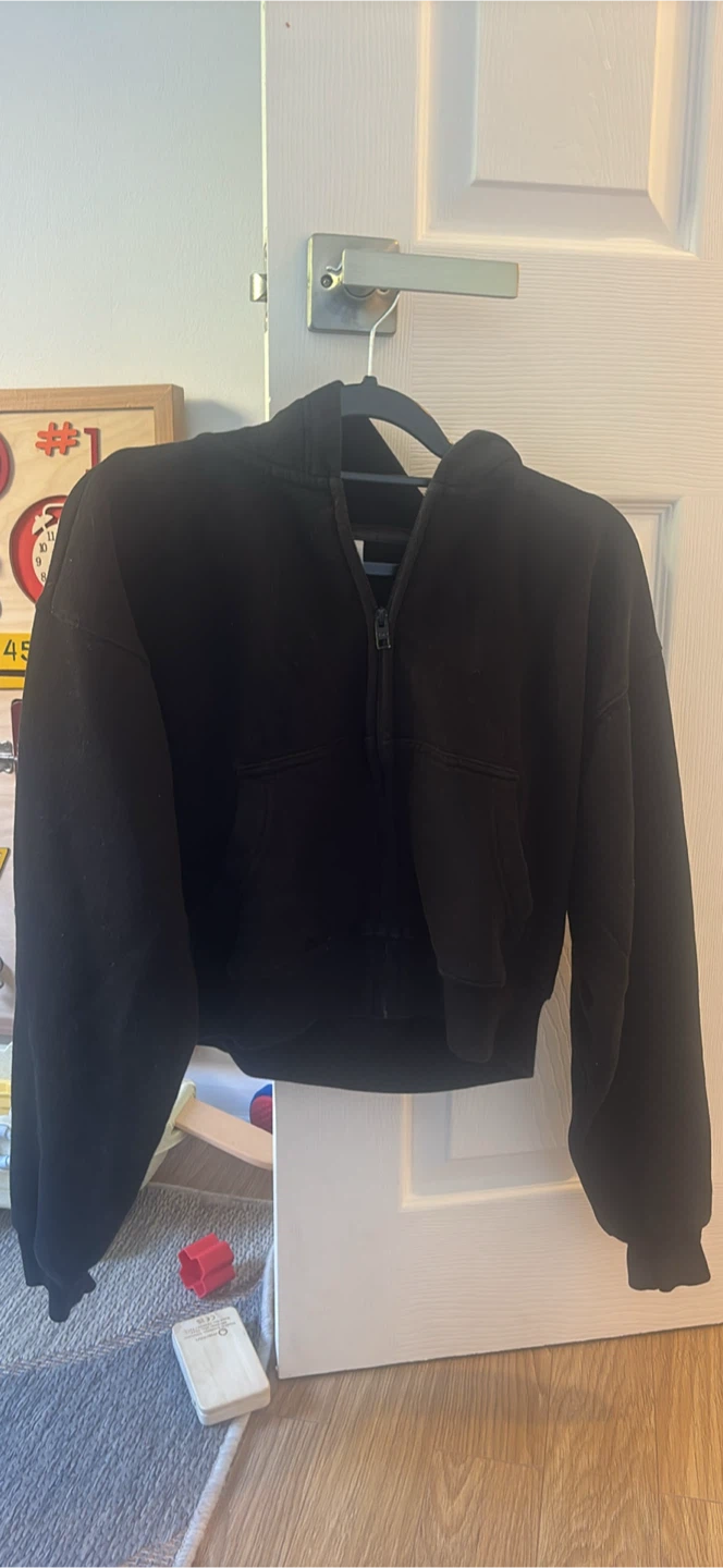 TNA COZY FLEECE cropped zip up