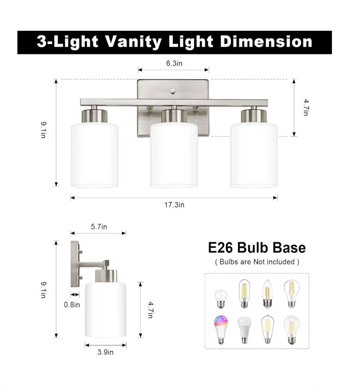 Light Fixture for Washroom New - photo 2