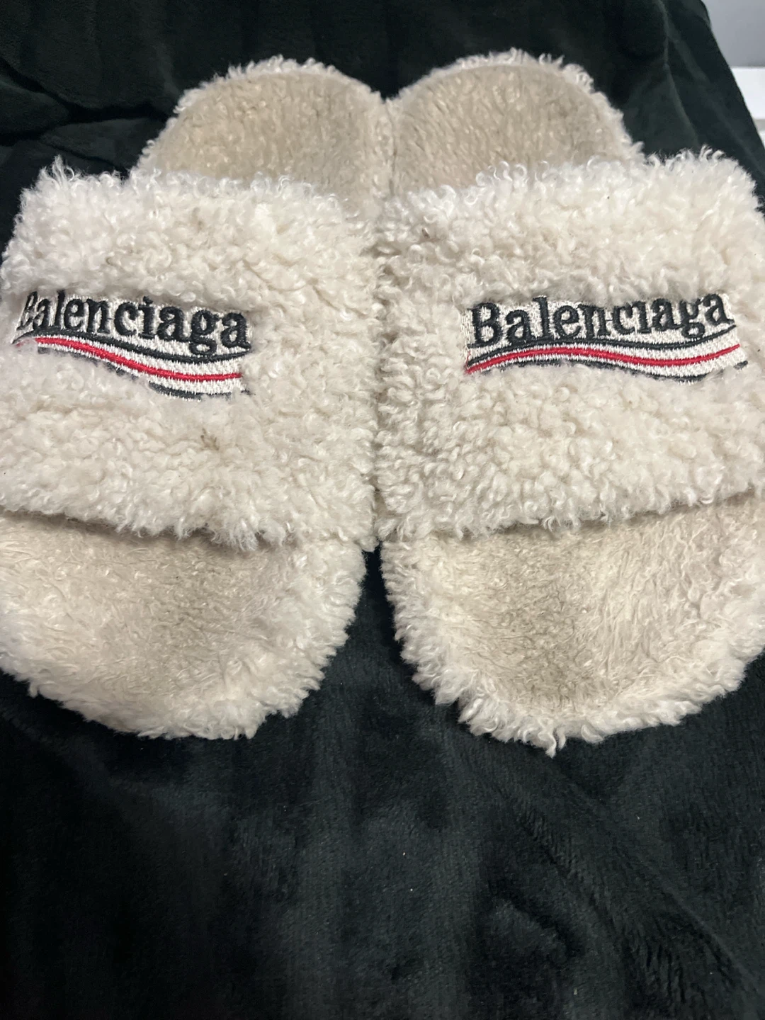 Balenciaga Fur Slides - photo 3
