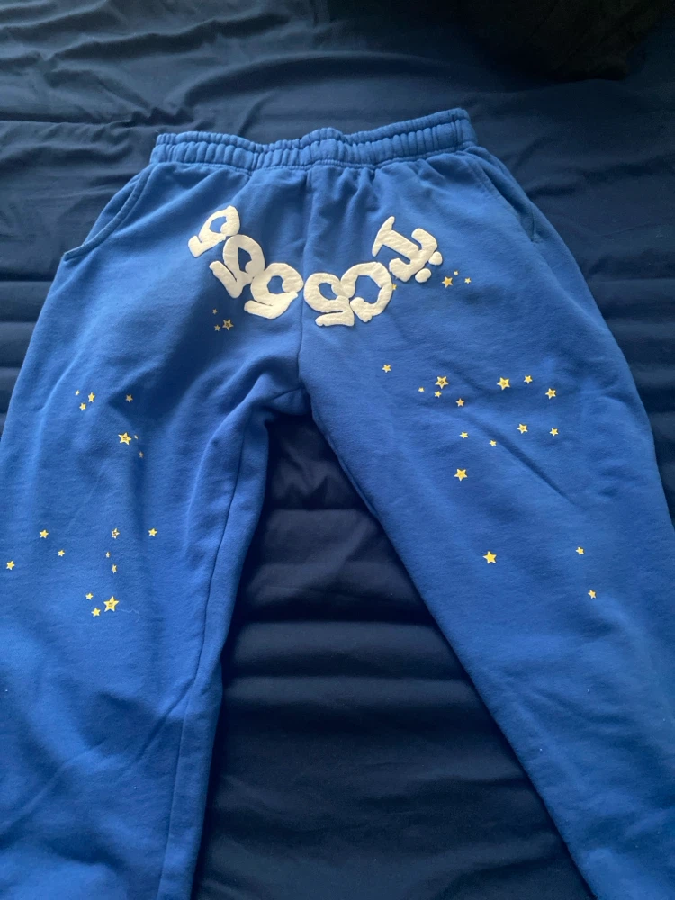 Sp5der Blue Sweatpants