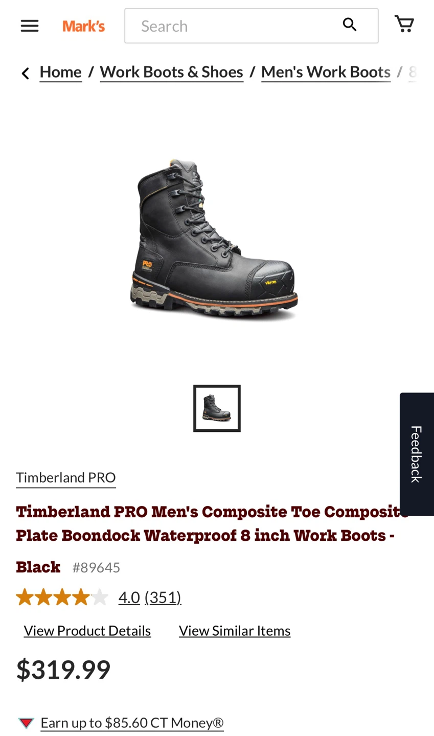 Timberland PRO Boondock Work Boots - Black Size 11 - photo 3