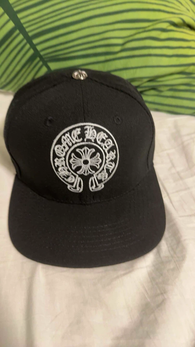 Chrome Hearts Black Logo Hat