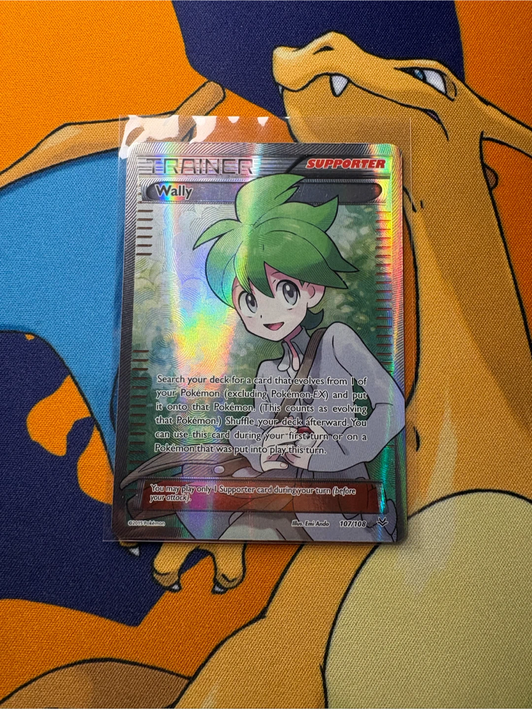 2016 Wally Trainer Supporter Card 107/108 LP - photo 3