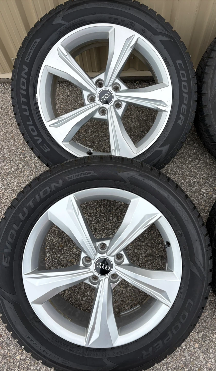 4 x 235/55/19  COOPER WINTER TIRES AND OEM AUDI RIMS $1550 - photo 3