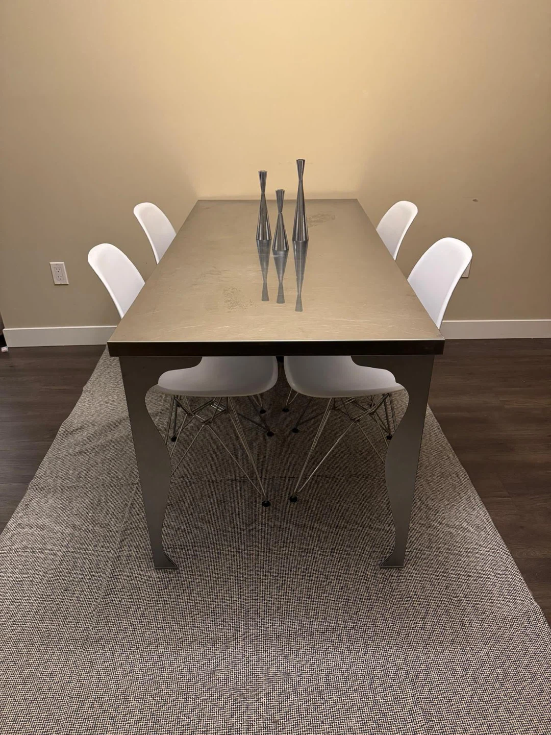 Vintage IKEA Stainless Steel Dining Table / Desk
