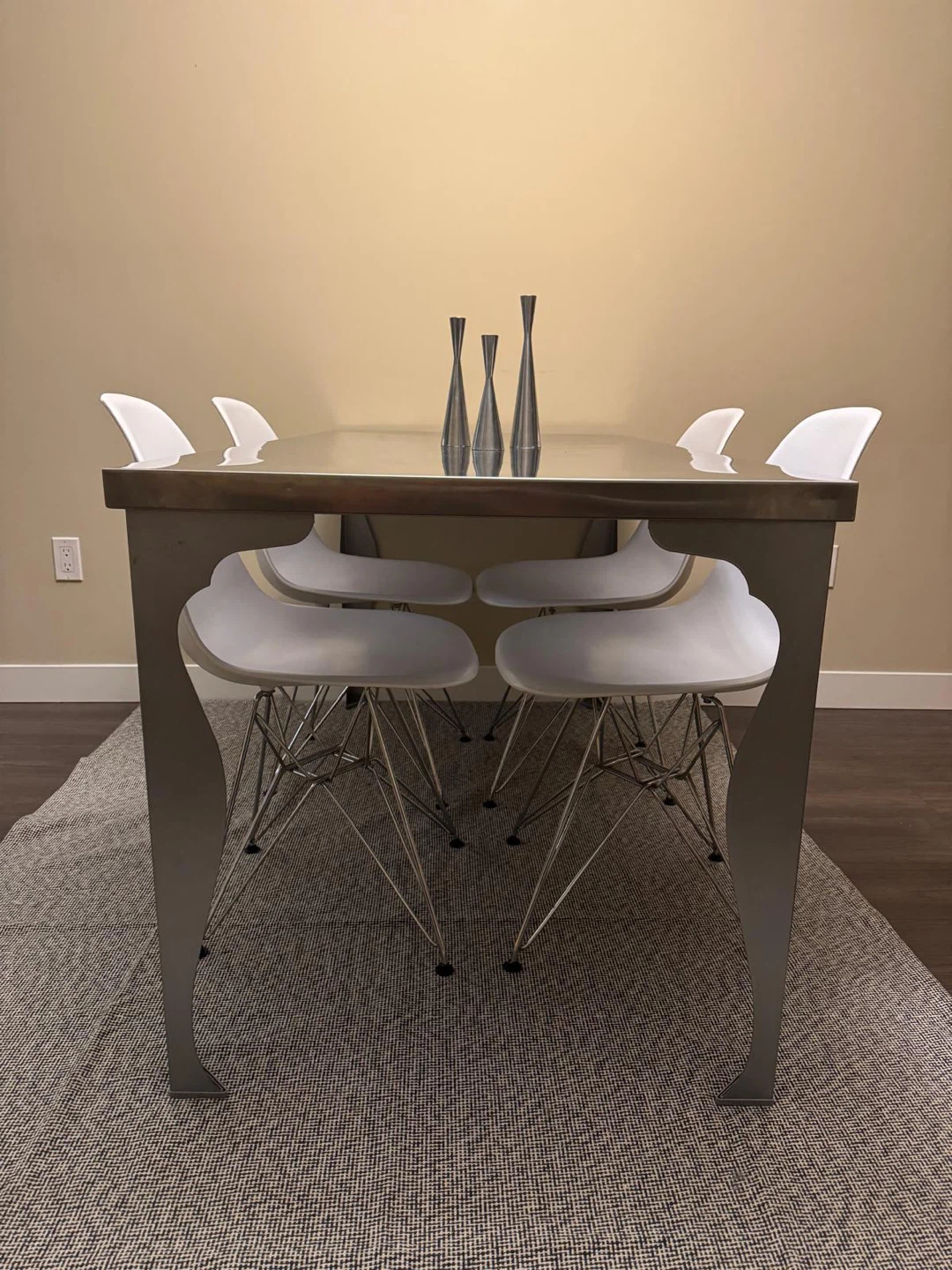 Vintage IKEA Stainless Steel Dining Table / Desk - photo 2