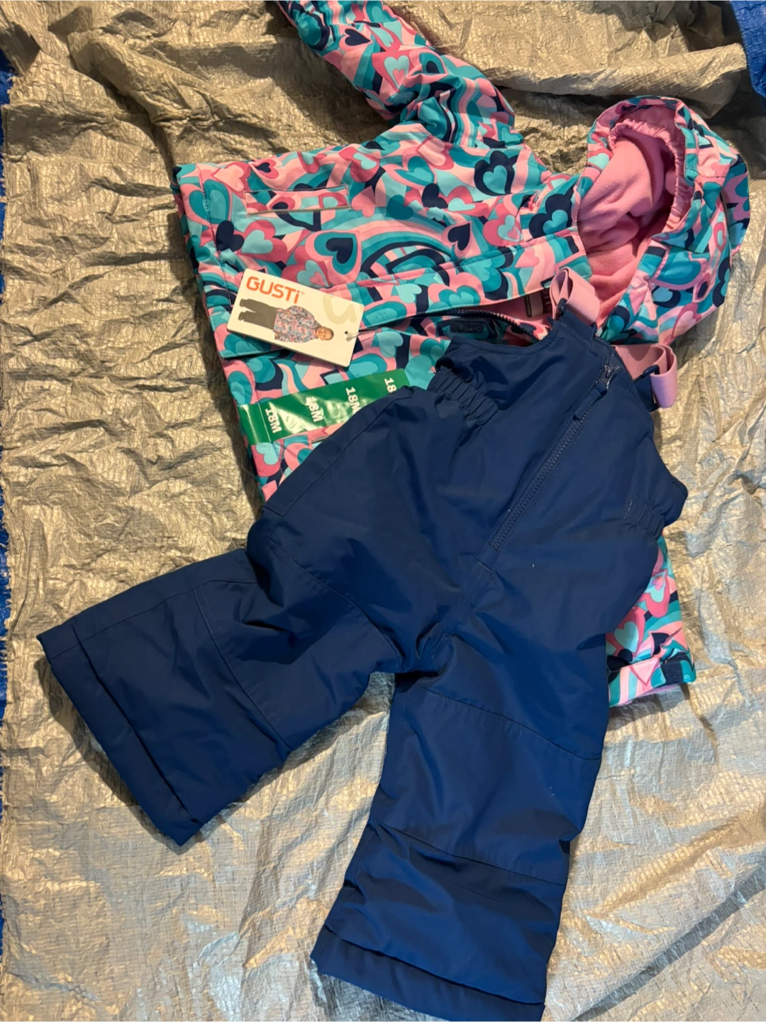 Gusti Toddler Girl Snowsuit Set 18M