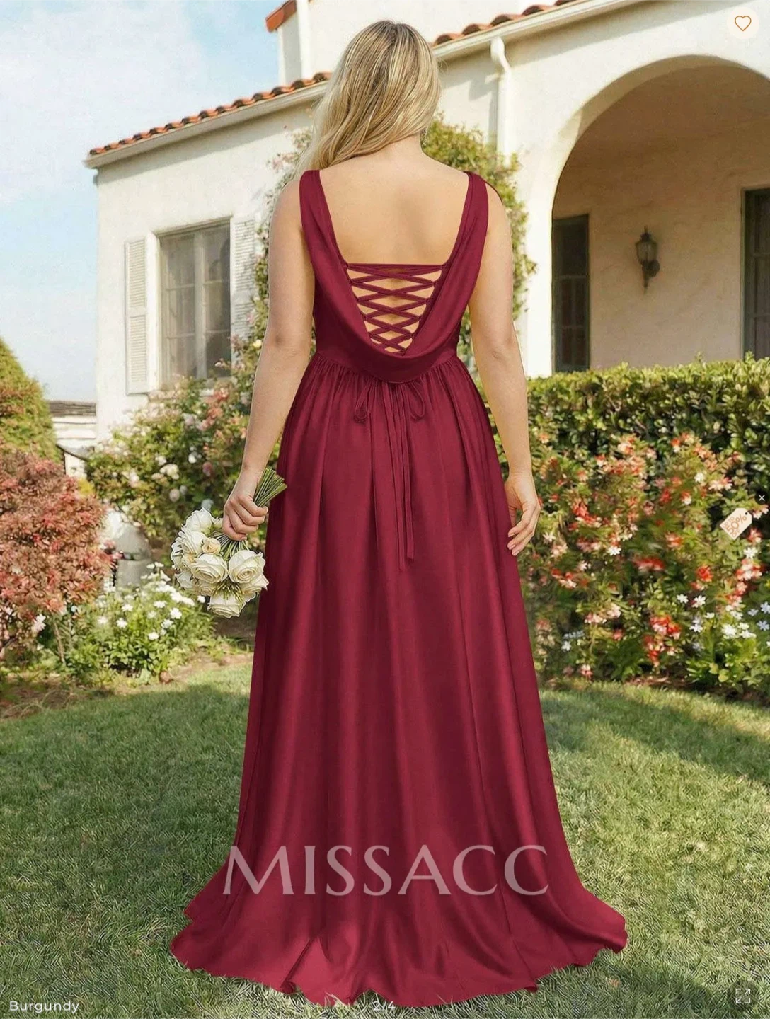 MISSACC Burgundy Evening Gown - photo 2
