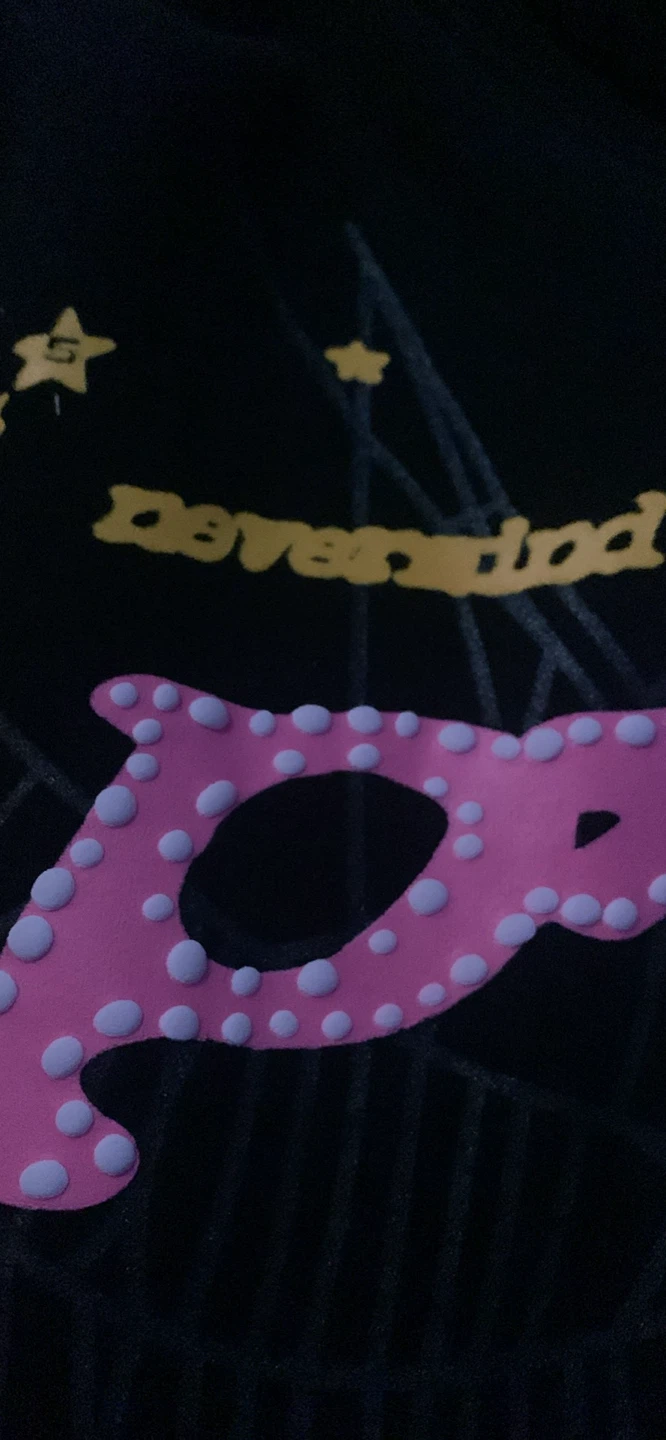 Sp5der Pink Hoodie Black - photo 3