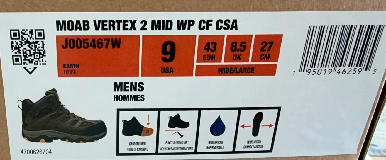 Merrell Moab Vertex 2 Mid WP Work Boots - photo 4