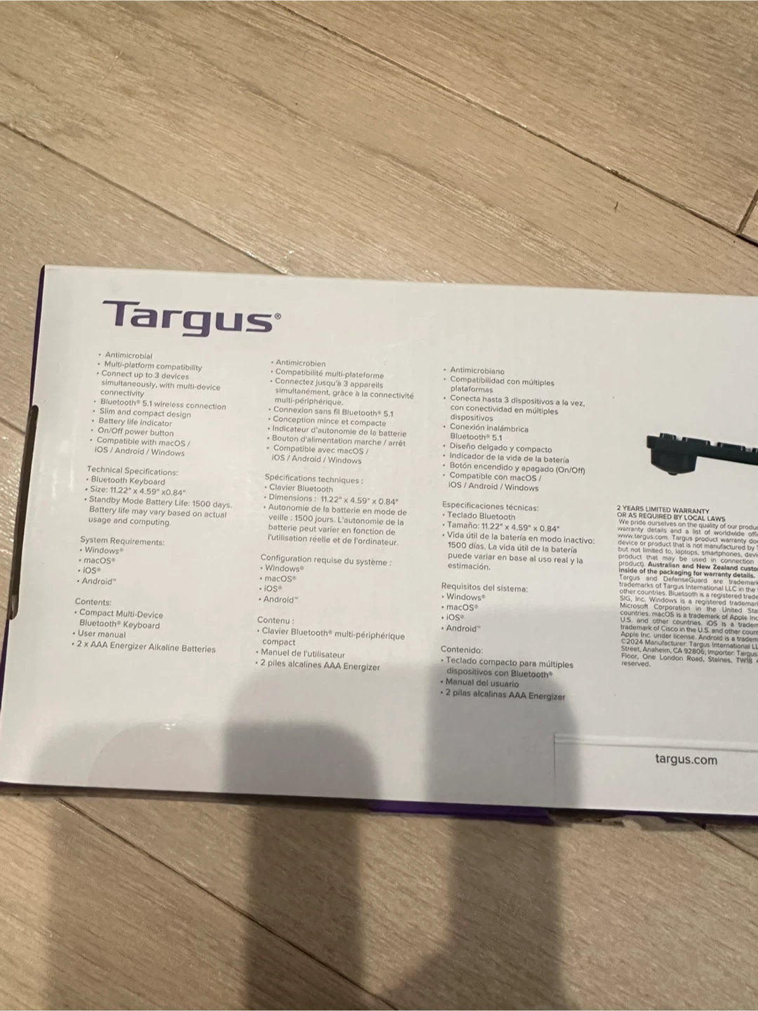 Targus Compact Multi-Device Bluetooth Keyboard - photo 2
